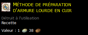 Méthode de préparation d'armure lourde en cuir