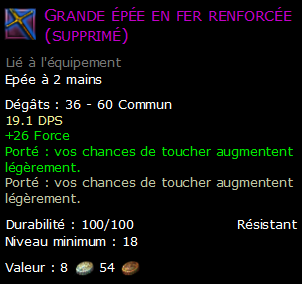 Grande épée en fer renforcée (supprimé)