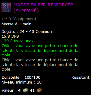 Masse en fer renforcée (supprimé)