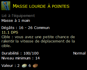 Masse lourde à pointes