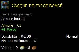 Casque de force bombé