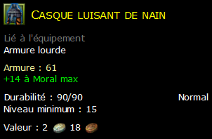 Casque luisant de nain