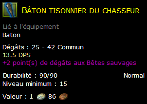 Bâton tisonnier du chasseur