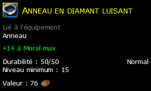 Anneau en diamant luisant