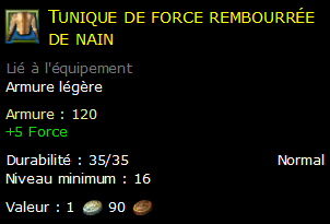 Tunique de force rembourrée de nain