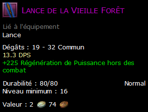 Lance de la Vieille Forêt