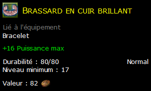 Brassard en cuir brillant