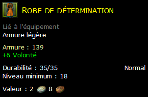 Robe de détermination