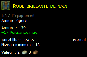 Robe brillante de nain