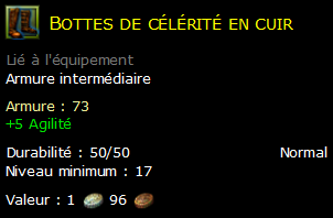 Bottes de célérité en cuir