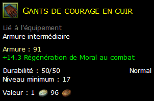 Gants de courage en cuir