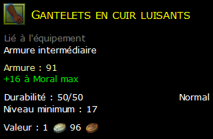 Gantelets en cuir luisants