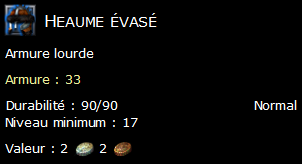 Heaume évasé