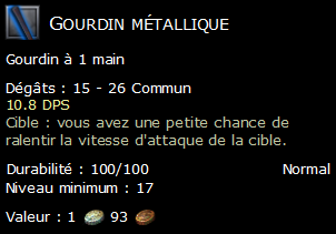 Gourdin métallique