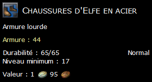 Chaussures d'Elfe en acier