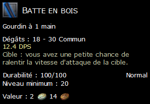 Batte en bois