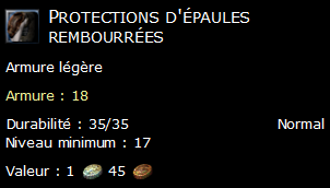 Protections d'épaules rembourrées