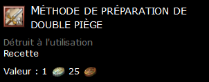 Méthode de préparation de double piège