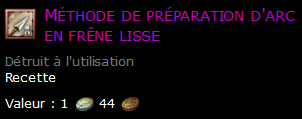 Méthode de préparation d'arc en frêne lisse