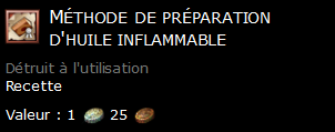 Méthode de préparation d'huile inflammable