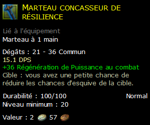 Marteau concasseur de résilience