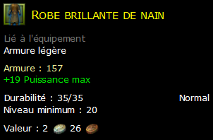 Robe brillante de nain