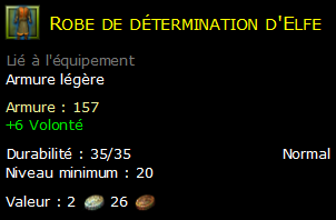 Robe de détermination d'Elfe