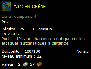 Arc en chêne