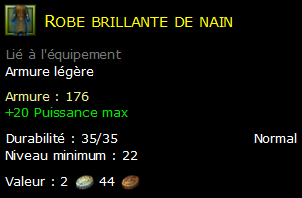 Robe brillante de nain