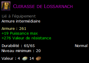 Cuirasse de Lossarnach