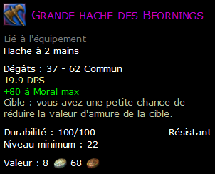 Grande hache des Beornings