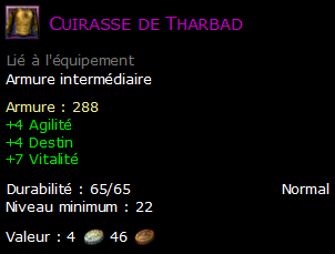 Cuirasse de Tharbad