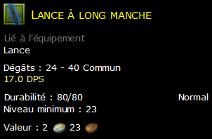 Lance à long manche