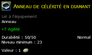 Anneau de célérité en diamant