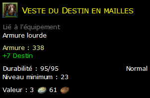 Veste du Destin en mailles