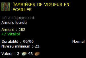 Jambières de vigueur en écailles