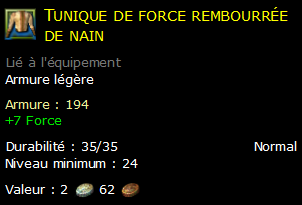 Tunique de force rembourrée de nain