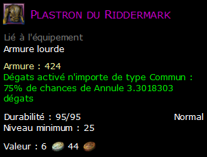 Plastron du Riddermark