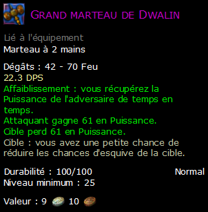 Grand marteau de Dwalin