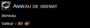 Anneau de grenat