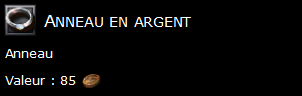 Anneau en argent