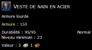 Veste de nain en acier