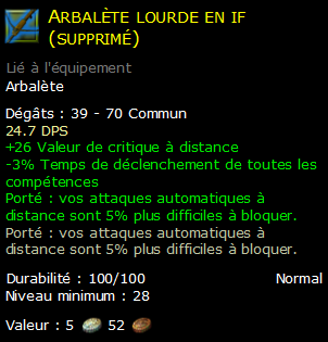 Arbalète lourde en if (supprimé)