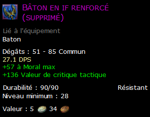 Bâton en if renforcé (supprimé)