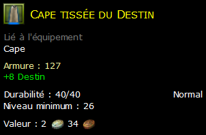 Cape tissée du Destin