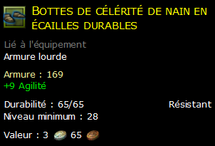 Bottes de célérité de nain en écailles durables