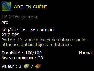 Arc en chêne