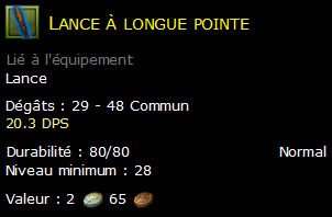 Lance à longue pointe