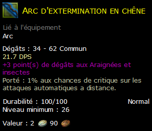 Arc d'extermination en chêne