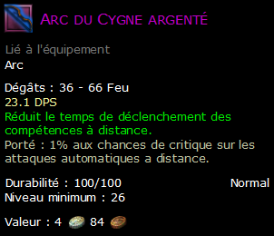 Arc du Cygne argenté